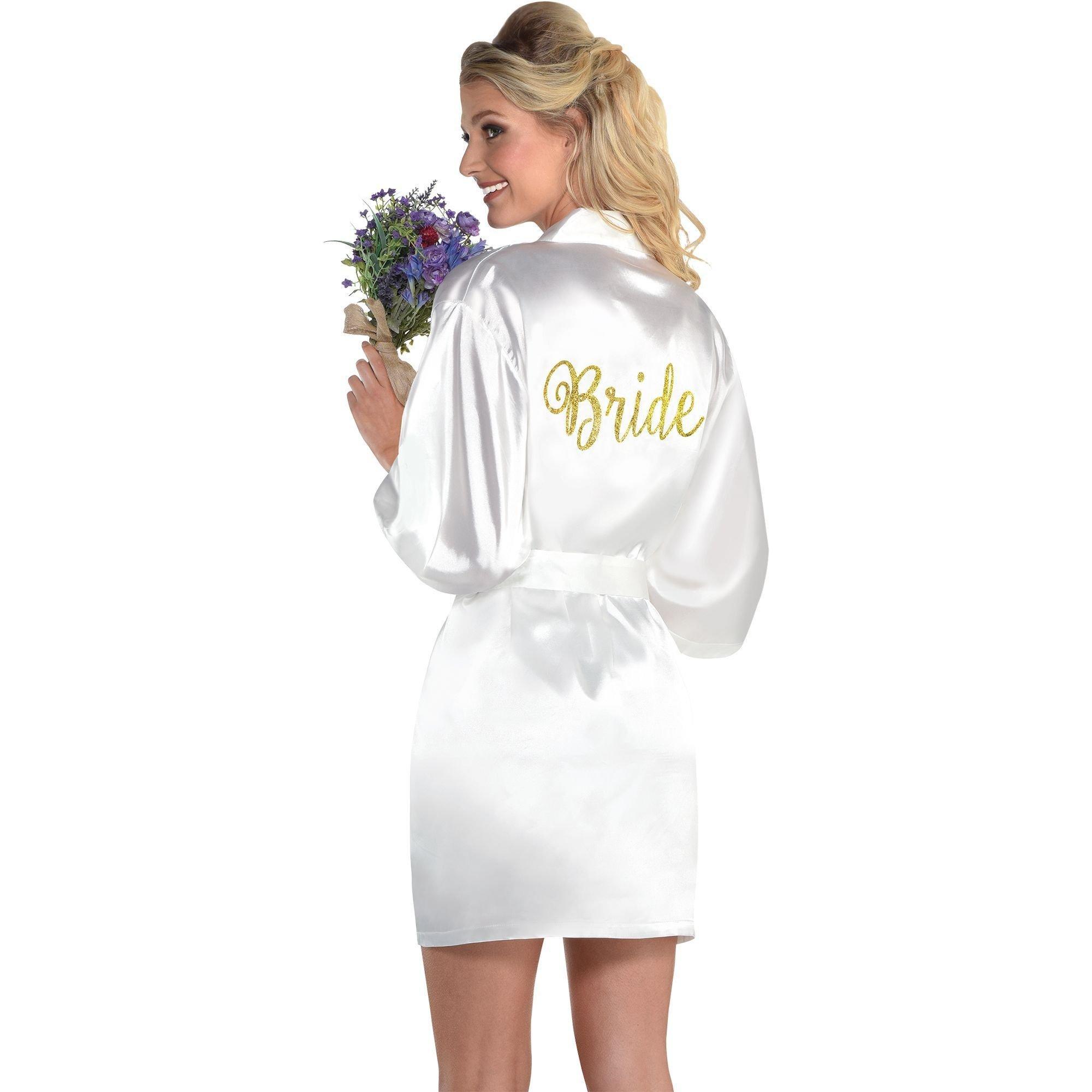 Gold White Bride Robe Party City